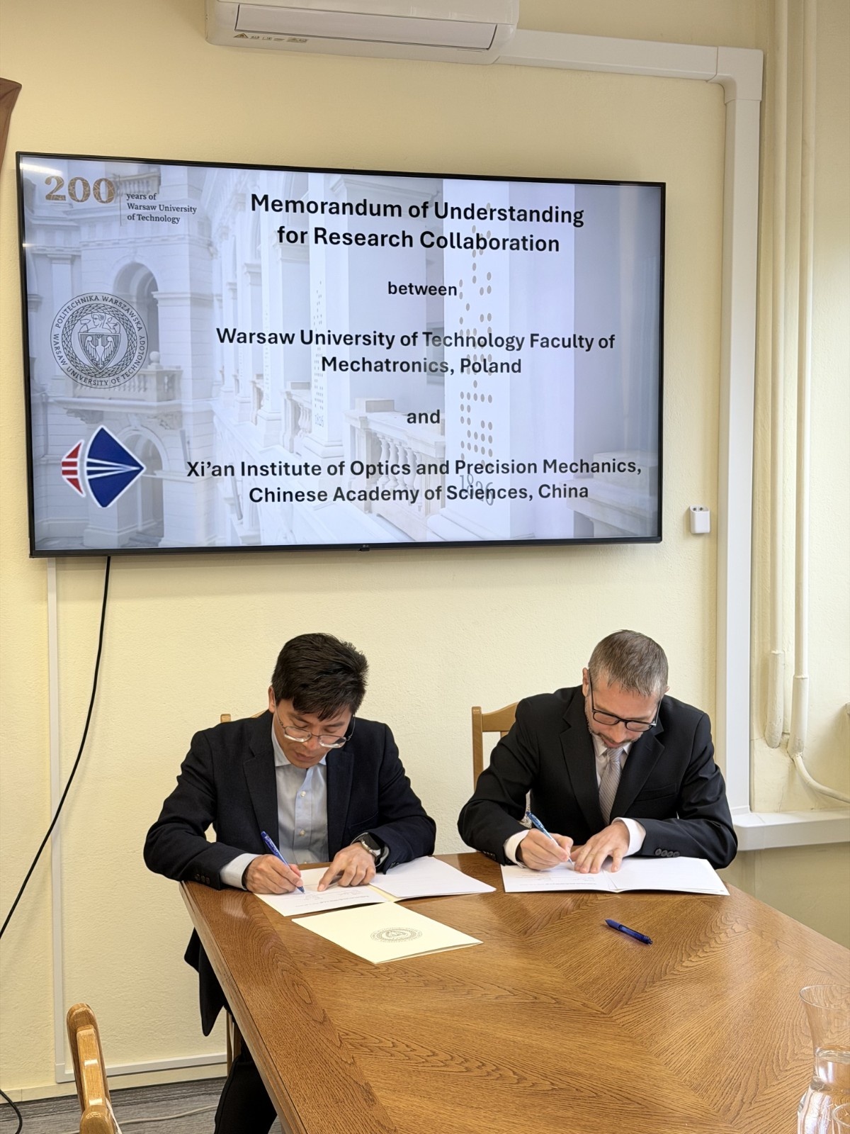 Signing of the Memorandum