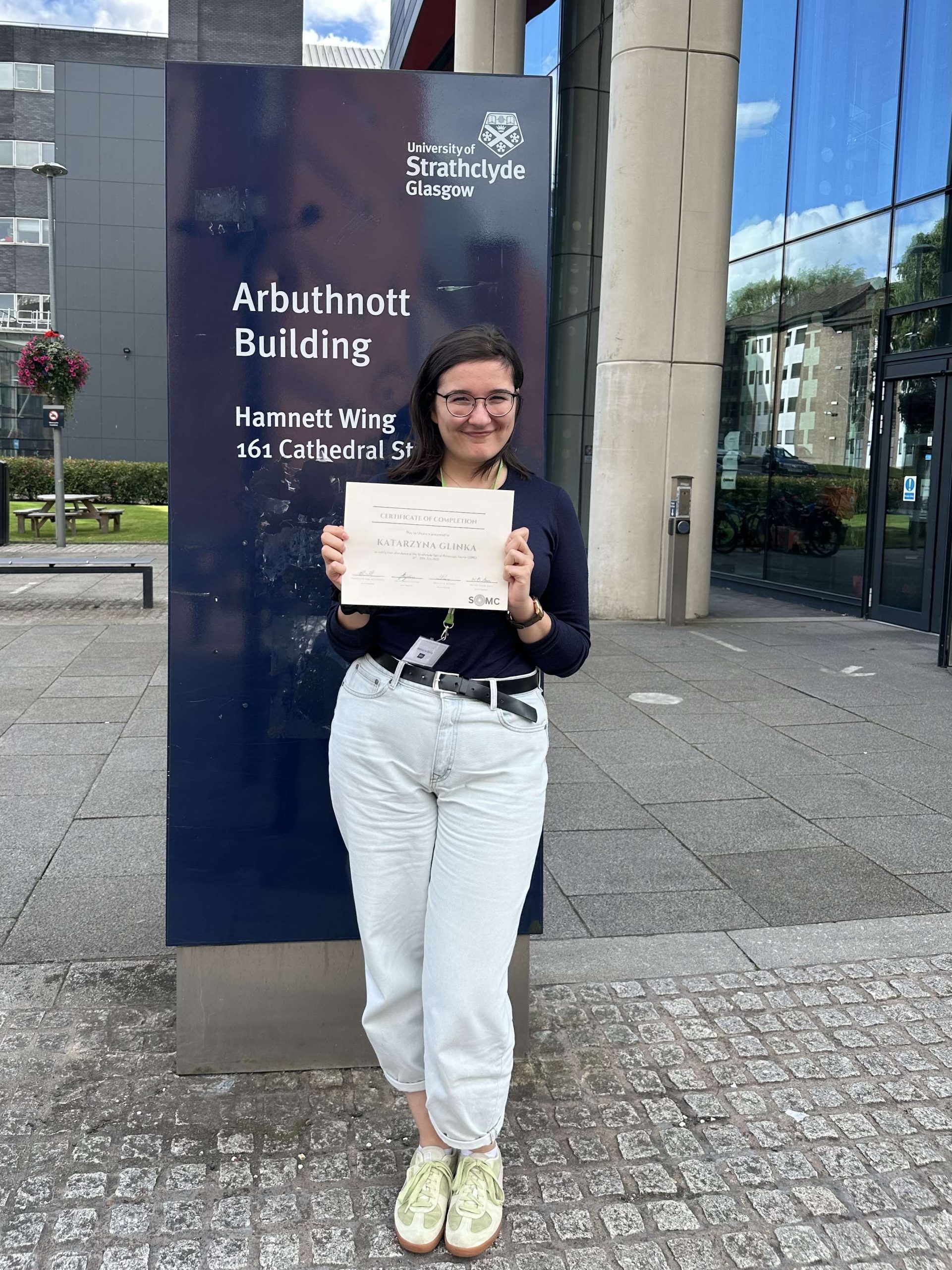 Kasia with SOMC certificate