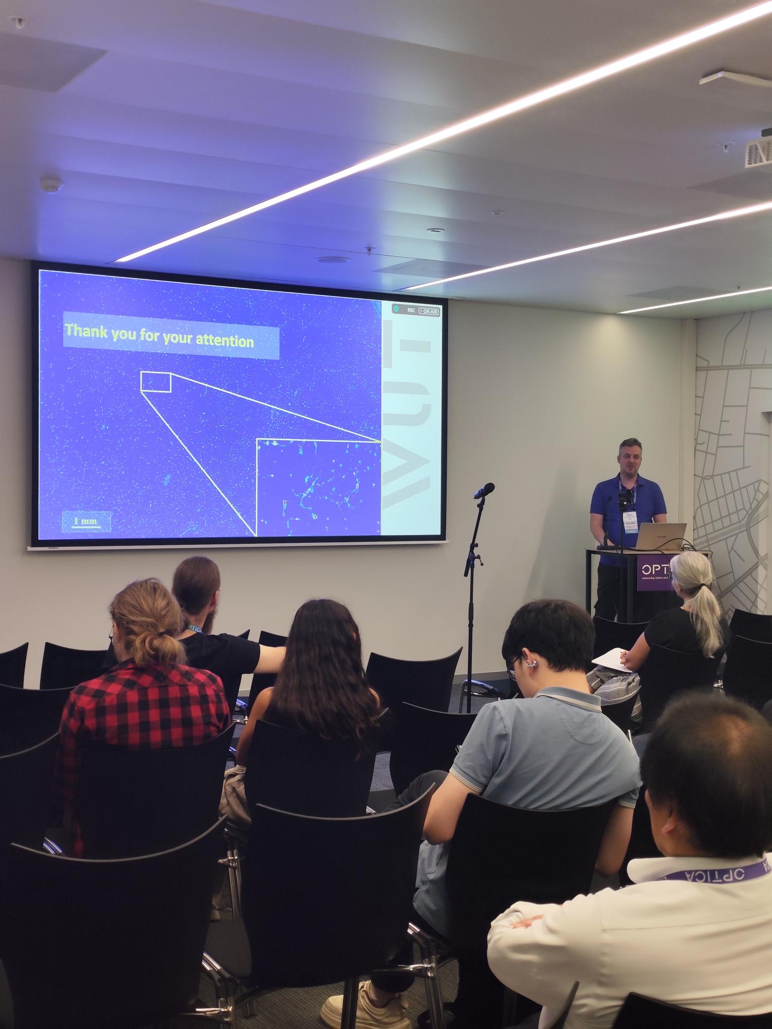 Maciej delivering his talk