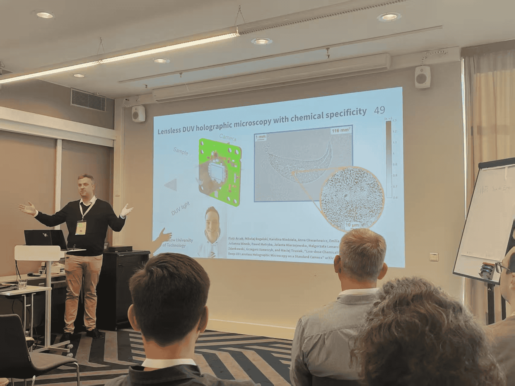 Maciej presenting his talk