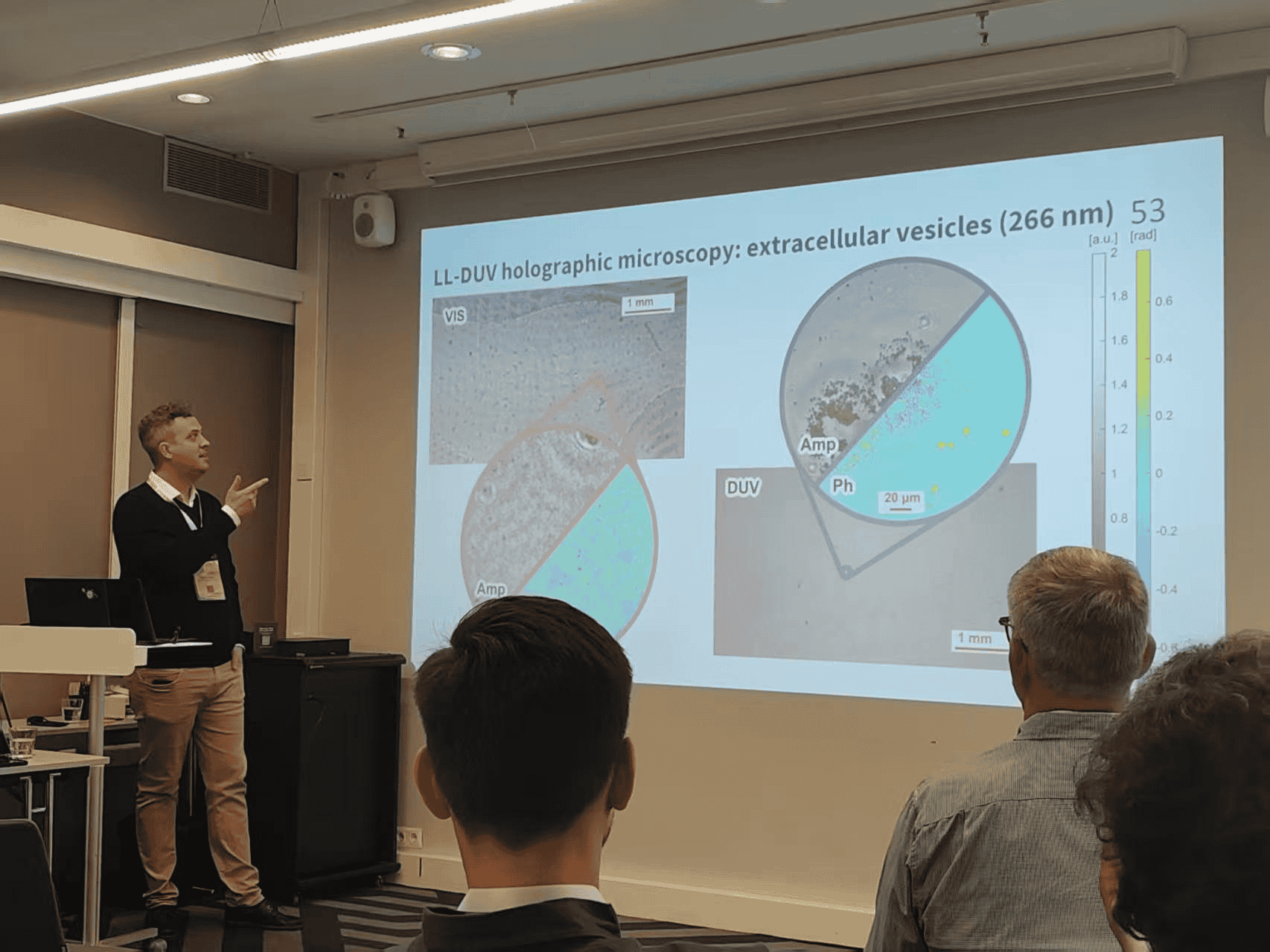 Maciej presenting his talk